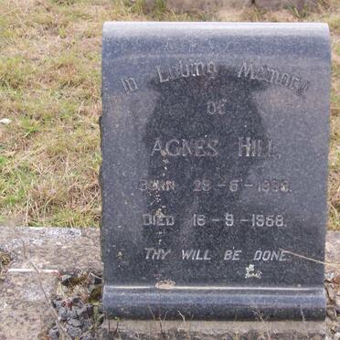 HILL Agnes 1899-1958