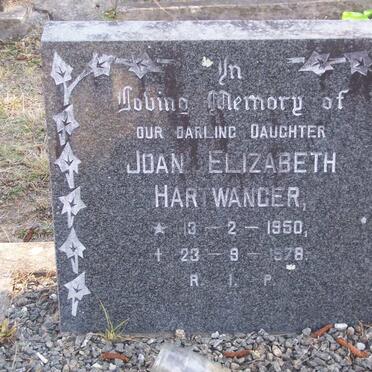 HARTWANGER Joan Elizabeth 1950-1978