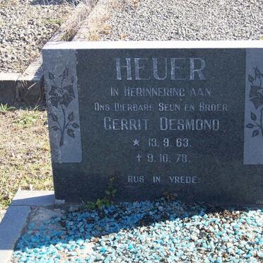 HEUER Gerrit Desmond 1963-1978