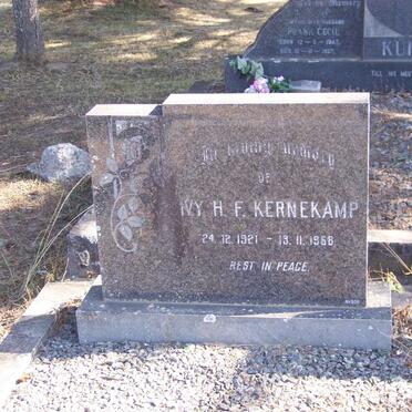 KERNEKAMP Ivy H. F. 1921-1968