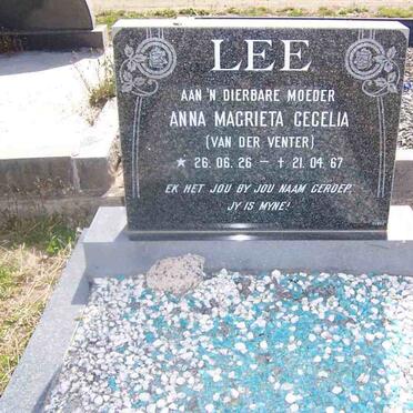 LEE Anna Magritta Cecelia nee VAN DER VENTER 1926-1967