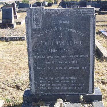 LLOYD Edith Ann nee HEARNS 1879-1968