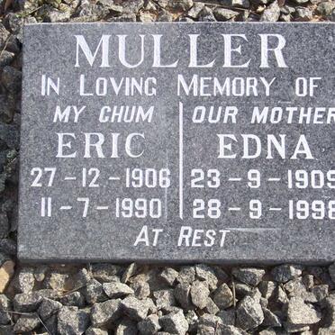 MULLER Eric 1906-1990 &amp; Edna 1909-1998
