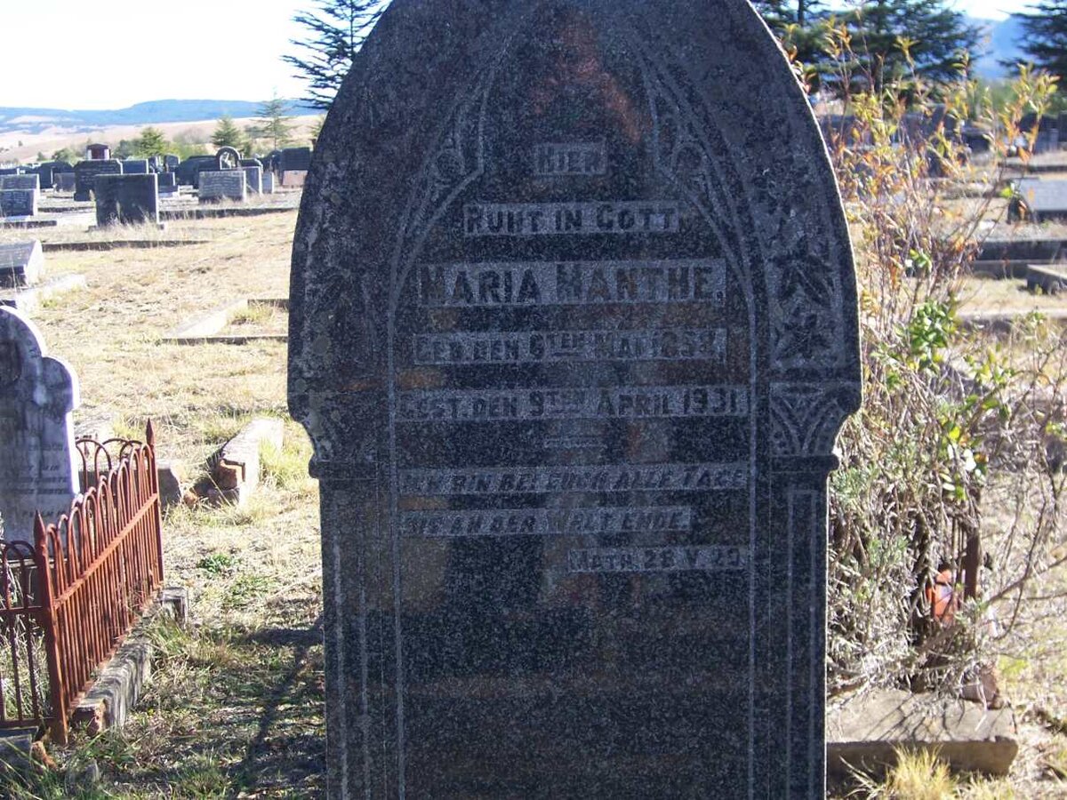 MANTHE Maria 1853-1931