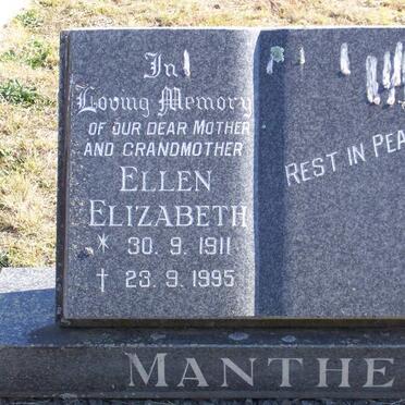 MANTHE Ellen Elizabeth 1911-1995