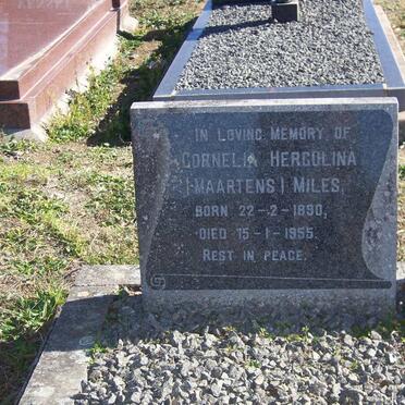 MILES Cornelia Herculina nee MAARTENS 1890-1955