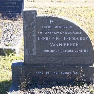 NIEKERK Frederik Theodorus, van 1893-1961