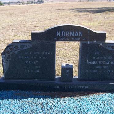 NORMAN Sydney 1908-1982 &amp; Wanda Rosina Maria PAGEL 1912-1989