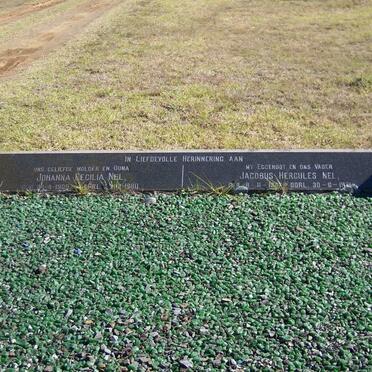 NEL Jacobus Hercules 1907-1971 &amp; Johanna Cecilia 1909-1980