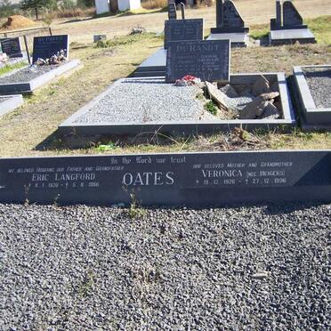 OATES Eric Langford 1920-1986 &amp; Veronica HEIGERS 1926-1996
