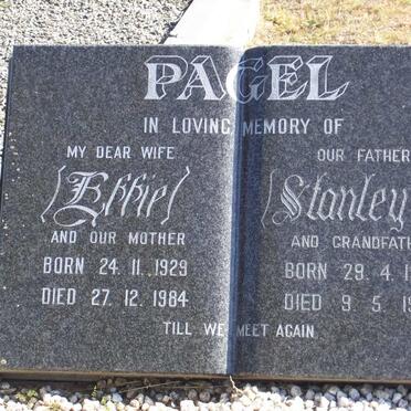 PAGEL Stanley C. 1907-1989 &amp; Effie 1929-1984
