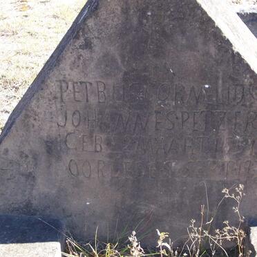 PETZER Petrus Cornelius Johannes 1851-1936