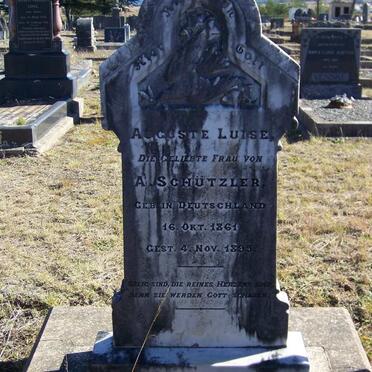 SCHUTZLER Auguste Luise 1861-1895