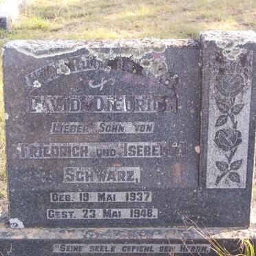 SCHWARZ David Diedrich 1937-1948