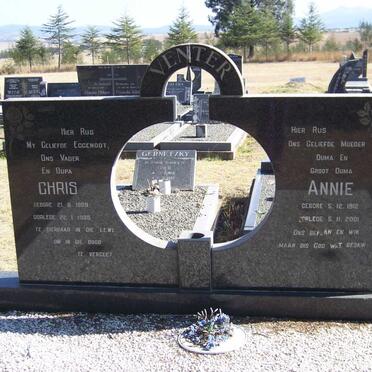 VENTER Chris 1909-1985 &amp; Annie 1912-2001