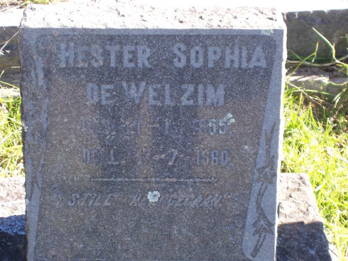 WELZIM Hester Sophia, de 1955-1960