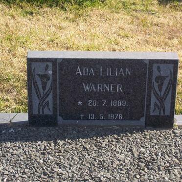 WARNER Ada Lilian 1889-1976