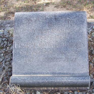 WARREN Ernest Michael -1929