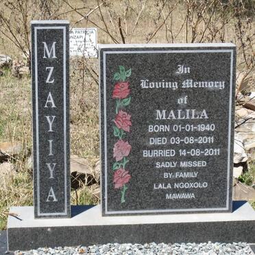 MZAYIYA Malila 1940-2011