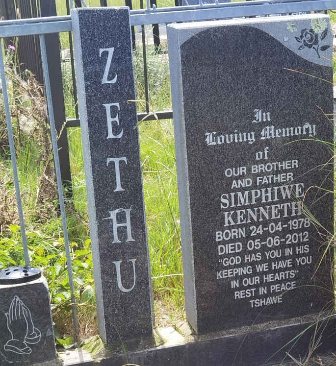 ZETHU Simphiwe Kenneth 1978-2012