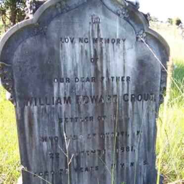 CROUT William Edward -1881 