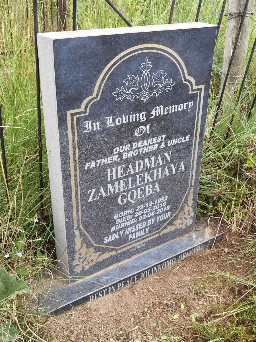 GQEBA Zamelekhaya 1952-2018