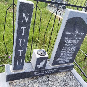 NTUTU Nomisile Rancey 1931-2014
