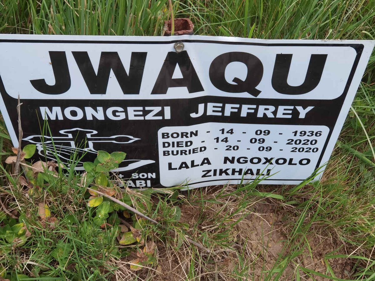 JWAQU Mongezi Jeffrey 1936-2020