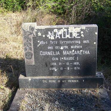 NAUDE Cornelia Margaretha  nee NAUDE 1891-1974