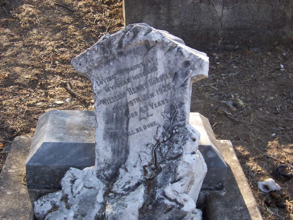 NORMAN William Henry -1920