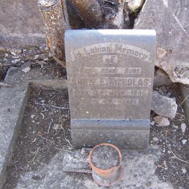 NICHOLAS Annie E -1946