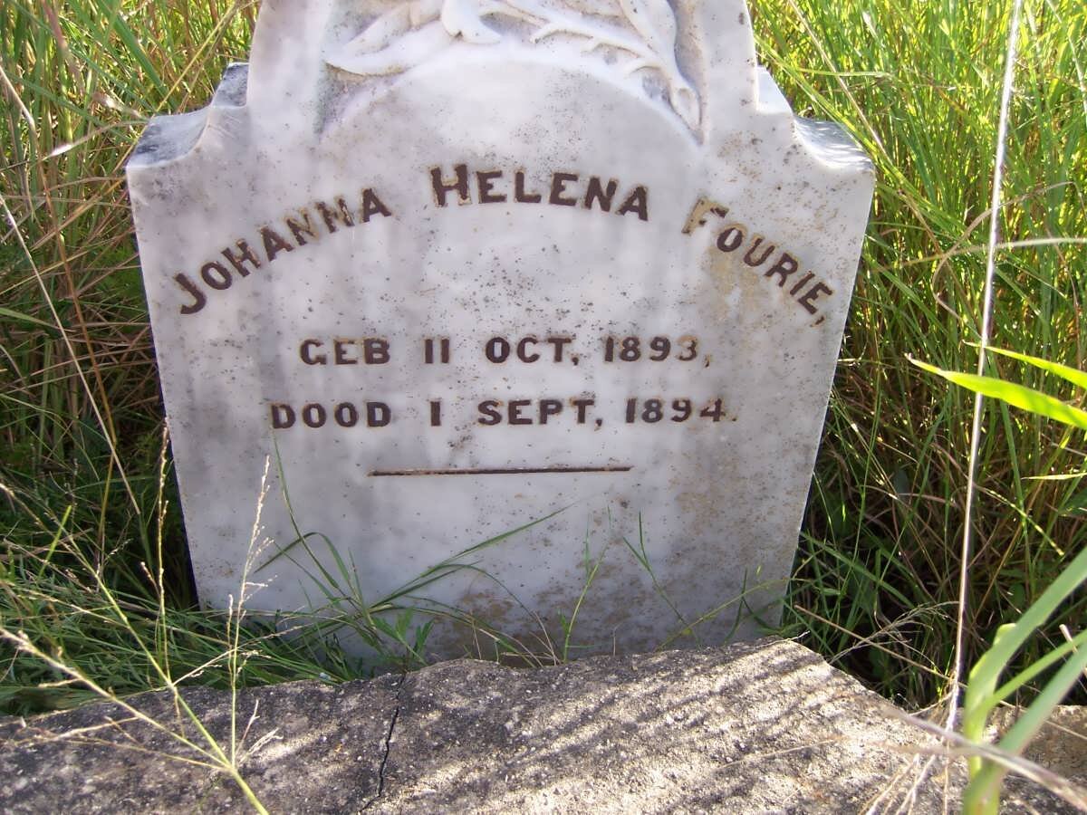 FOURIE Johanna Helena 1893-1894
