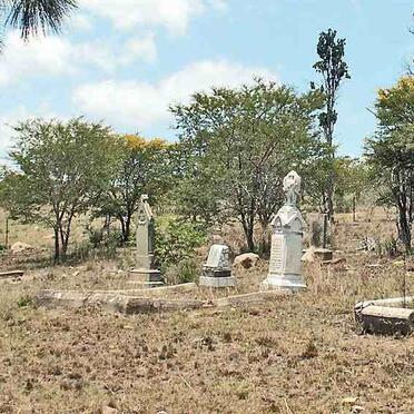 1. View of graveyard on the farm "The Mere"