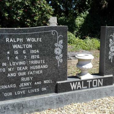 WALTON Ralph Wolfe 1904-1976 &amp; Ruby Elna 1909-1987