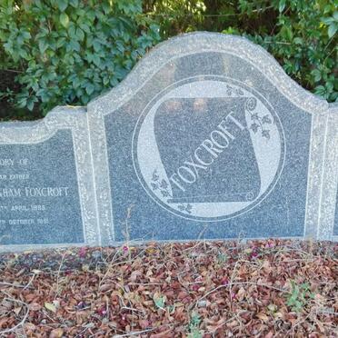 FOXCROFT Cyril Graham 1895-1951 &amp; Kathleen Fosha COOKE 1896-1951 