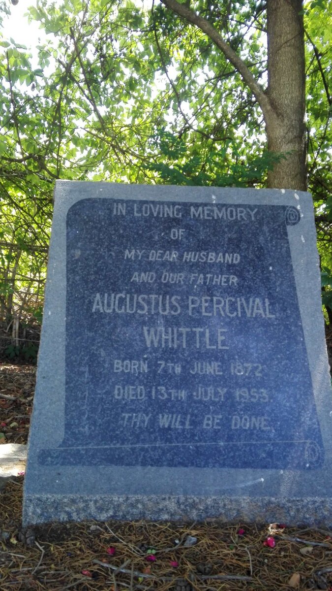 WHITTLE Augustus Percival 1872-1953