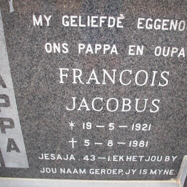 BEKKER Francois Jacobus 1921-1981 &amp; Catherina Magaritha NEL 1922-2006