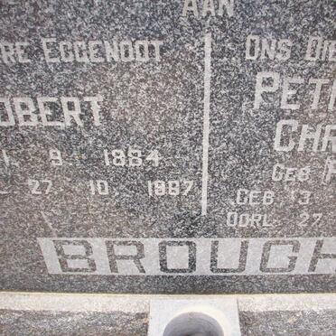BROUGH Robert 1884-1967 &amp; Petronella Christina PIENAAR 1894-1975
