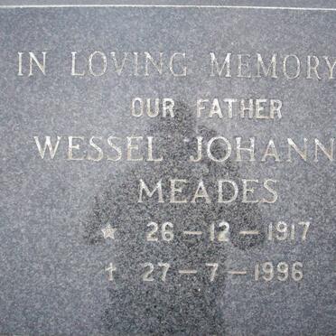 MEADES Wessel Johannes 1917-1996