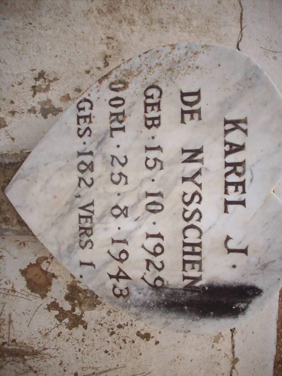 NYSSCHEN Karel J., de 1929-1943