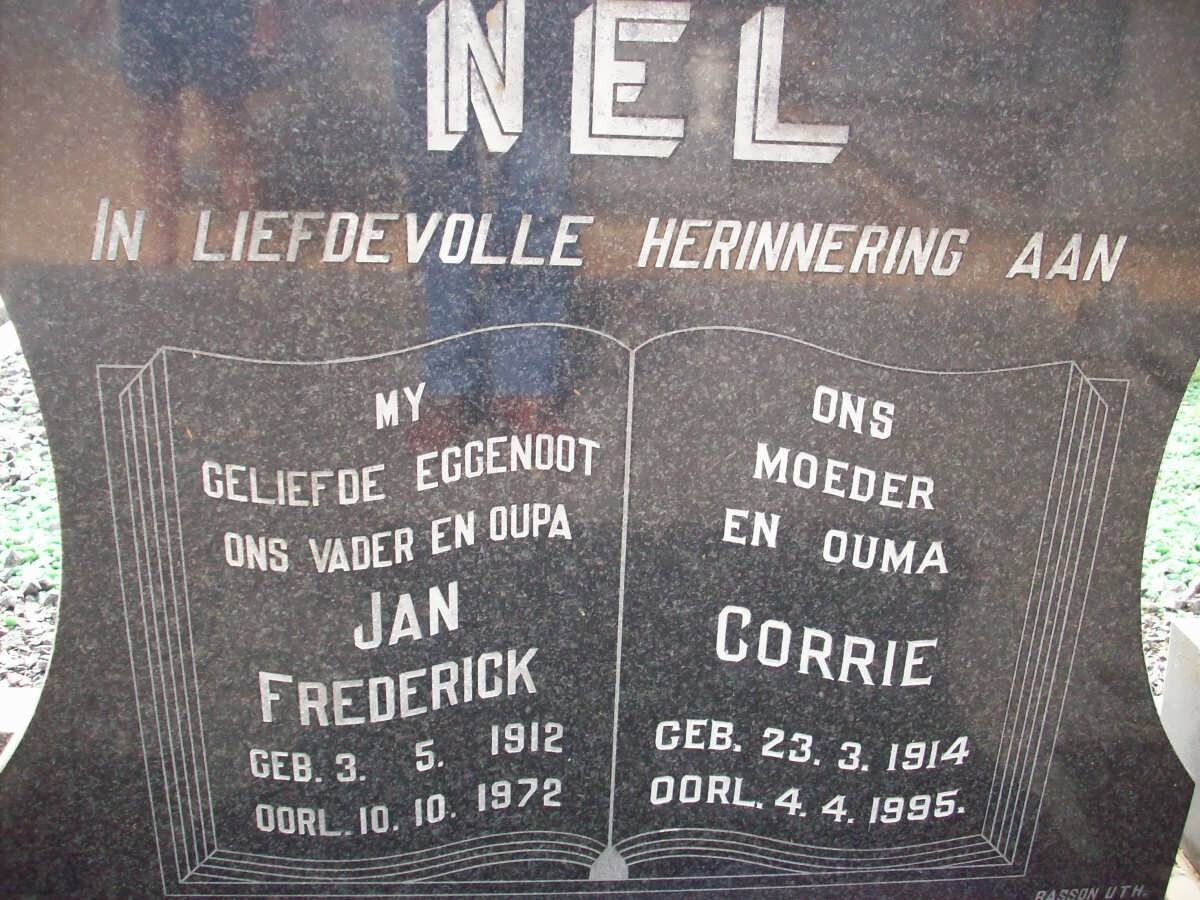 NEL Jan Frederick 1912-1972 &amp; Corrie 1914-1995