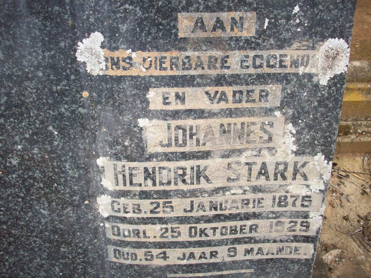 STARK Johannes Hendrik 1875-1929