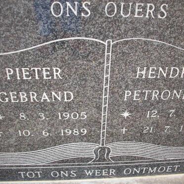STEYN Pieter Gebrand 1905-1989 &amp; Hendrina Petronella 1904-1988