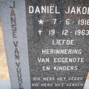 VUUREN Daniel Jakobus, Janse van 1916-1963