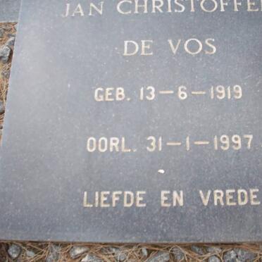 VOS Jan Christoffel, de 1919-1997