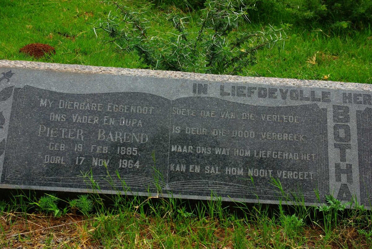 BOTHA Pieter Barend 1885-1964 &amp; Anthonie Migal GROBLER 1898-1980