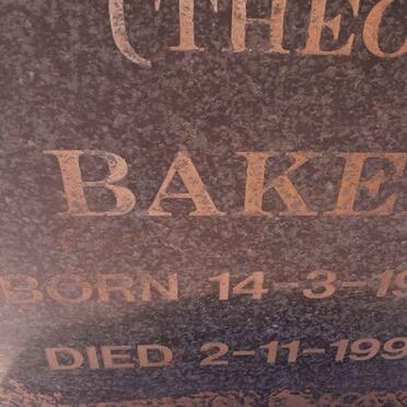 BAKER William David 1906-1996