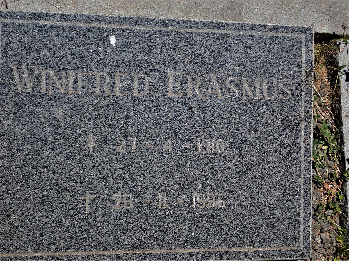 ERASMUS Coert 1907-1974 &amp; Winifred 1910-1995