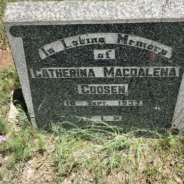 GOOSEN Catherina Magdalena -1933