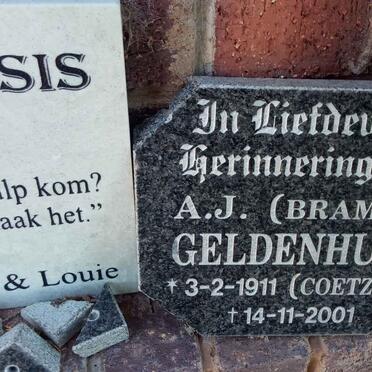 GELDENHUYS A.J. nee COETZEE 1911-2001